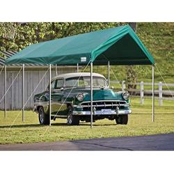 Quictent 10’x20’ Carport Heavy Duty Car Canopy Galvanized Car Boat Shelter with Reinforced Steel Cables-Green