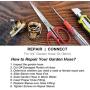 Solid Brass Garden Hose Repair Kit,Hose Connector,2 PCs Female Hose End/Mender,Fits All 3/4-Inch Garden Hose
