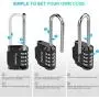 Puroma 2 Pack 2.6 Inch Long Shackle Combination Lock 4 Digit Outdoor Waterproof Padlock for School Gym Locker, Sports Locker, Fence, Gate, Toolbox, Case, Hasp Storage (Black) Puroma 2 Pack 2.6 Inch Long Shackle Combination Lock 4 Digit Outdoor Waterproof Padlock for School Gym Locker, Sports Locker, Fence, Gate, Toolbox, Case, Hasp Storage (Black)
