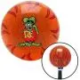 American Shifter 327582 Rat Fink Orange Flame Metal Flake Shift Knob with M16 x 1.5 Insert