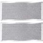 AMI PARTS W10208631A Filter Aluminum Mesh Microwave Oven Grease Filter Compatible with Whirlpool, 2-Pack,12-15/16'' x 5-3/4'' x 1/16''