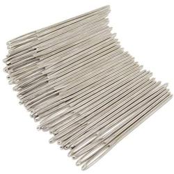 yueton 40pcs 2.7 inch Metal Large Eye Blunt Needles Yarn Needles for Knitting Crochet Projects (Sliver End)