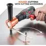 Double Headed Sheet Metal Nibbler, REXBETI Drill Attachment Metal Cutter with Extra Punch and Die, 1 Cutting Hole Accessory and 1 Step Drill Bit, Perfect for Straight Curve and Circle Cutting (gold) Double Headed Sheet Metal Nibbler, REXBETI Drill Attachment Metal Cutter with Extra Punch and Die, 1 Cutting Hole Accessory and 1 Step Drill Bit, Perfect for Straight Curve and Circle Cutting (gold)