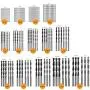 Brad Point and Twist Drill Bit 100 Piece Set Includes Bits for Drilling Wood, Metal, Composite Material, and Plastics. Ideal for Professionals, Automotive, Metal Work and Woodworking 1/16'' to 5/16'' Brad Point and Twist Drill Bit 100 Piece Set Includes Bits for Drilling Wood, Metal, Composite Material, and Plastics. Ideal for Professionals, Automotive, Metal Work and Woodworking 1/16'' to 5/16''