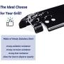 Utheer Grill Replacement Parts for Home Depot Nexgrill 720-0830H, 5 Burner 720-0888 720-0888N 720-0888S Gas Grill, Included 5 Grill Burner Tube, 5 Heat Plates Shield Tents