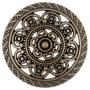 Bezelry 12 Pieces Lacework Filigree Antique Copper Metal Shank Buttons. 21mm (3/4 inch)