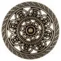 Bezelry 12 Pieces Lacework Filigree Antique Copper Metal Shank Buttons. 21mm (3/4 inch)