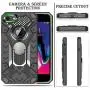 iPhone 7 case | iPhone 8 case | Metal 360 Degree Ring Kickstand | Atump Military Grade 15ft. Drop Shockproof Tested Protective case | Car Mount Phone case for iPhone 7 and iPhone 8 Gray