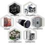 Ulincos Momentary Push Button Switch U16F1 1NO1NC Black Metal Shell with White LED Ring Suitable for 16mm 5/8'' Mounting Hole (White)