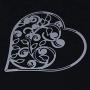 Whitelotous Cutting Dies Cut Dies Stencil Metal Template Mould for DIY Scrapbook Album Paper Card (Hollowout Heart)