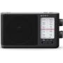 Sony ICF506 Analog Tuning Portable FM/AM Radio w Rechargeable NiMH 4 AA Batteries with Charger