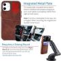 Dockem iPhone 12 Mini Wallet Case: Built-in Metal Plate for Magnetic Mounting & 1 Credit Card Holder (5.4'' Exec M2, Smooth Synthetic Leather, Brown) Dockem iPhone 12 Mini Wallet Case: Built-in Metal Plate for Magnetic Mounting & 1 Credit Card Holder (5.4'' Exec M2, Smooth Synthetic Leather, Brown)