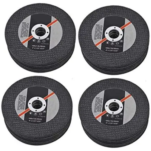 100 Pack 4''x0.040''x5/8''Metal and Stainless Steel Cut Off Wheels Fit for Angle Grinders 100 Pack 4''x0.040''x5/8''Metal and Stainless Steel Cut Off Wheels Fit for Angle Grinders