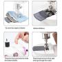 NEX Sewing Machine Mini Size for Little Sewing Projects Double Thread Double Speed with Foot Pedal Light Safety Cover