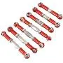 Essenc for WLtoys 144001 1/14 RC Car Spare Parts Metal Linkage Servo Pull Rod Steering Tie Rod Set,Red Essenc for WLtoys 144001 1/14 RC Car Spare Parts Metal Linkage Servo Pull Rod Steering Tie Rod Set,Red