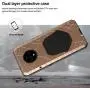 Cresee Oneplus 7T Case, Gorilla Glass Armor Aluminum Alloy Metal Cover Case,Rubber Bumper Military Shockproof Heavy Duty Protection Case for Oneplus 7T (Gold)