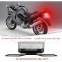 Yifengshun 30LEDs Motorcycle Tail Light,Waterproof LED Rear Lights, DRL,License Plate Lights,Brake Lights,Universal Modified for Harley,Honda,Yamaha,Retro-gray,12V