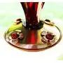 Joiedomi Ruby Glass Vintage 24 Ounces Hummingbird Feeder Including S Shape Metal Hook for Bird Feeders Joiedomi Ruby Glass Vintage 24 Ounces Hummingbird Feeder Including S Shape Metal Hook for Bird Feeders