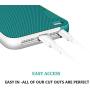 EXSEK iPhone 5/5S SE Case, Hybrid Ultra Slim 3 Color Case Shockproof [Anti-Slip] [Extra Front Raised Lip] Scratch Resistant Soft Gel Bumper Rugged Case for iPhone 5/5S (Green)