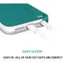 EXSEK iPhone 5/5S SE Case, Hybrid Ultra Slim 3 Color Case Shockproof [Anti-Slip] [Extra Front Raised Lip] Scratch Resistant Soft Gel Bumper Rugged Case for iPhone 5/5S (Green)