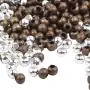 Crimp Beads 3mm, 1000 Pieces Stopper Beads Metal Bead Spacers For DIY Bracelet Jewelry Making, Bronze and Silver