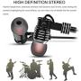 Earphones with Mic Wired Dual Drivers Heavy Bass Metal in-Ear Earbuds Balanced Armature Dynamic Hybrid TIMMKOO Headphones(Black)