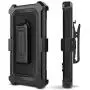 Moto E5 Plus / E5 Supra Case, Evocel [Explorer Series Pro] Premium Full Body Case with Glass Screen Protector, Belt Clip, Metal Kickstand for Motorola Moto E5 Supra/Moto E5 Plus, Black