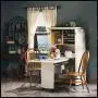 Sauder Harbor View Craft and Sewing Armoire with Table, Antiqued White finish Sauder Harbor View Craft and Sewing Armoire with Table, Antiqued White finish