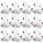 TORCHSTAR 12-Pack Basic Series 10W 4 Inch Low Profile Ultra-Thin Recessed Ceiling Light with Junction Box, 3000K Warm White Dimmable Can-killer Downlight, 650lm 80W Eqv. ETL and Energy Star