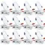 TORCHSTAR 12-Pack Basic Series 10W 4 Inch Low Profile Ultra-Thin Recessed Ceiling Light with Junction Box, 3000K Warm White Dimmable Can-killer Downlight, 650lm 80W Eqv. ETL and Energy Star