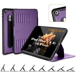 ZUGU CASE (2020/2019) Muse Case for iPad 7th / 8th Gen 10.2 Inch Protective, Thin, Magnetic Stand, Sleep/Wake Cover - Purple (Fits Model #s A2197 / A2198 / A2200 / ​A2270​ / ​A2428 / ​A2429 / A2430​)