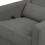 DaVinci Piper Upholstered Recliner and Swivel Glider in Dark Grey, Greenguard Gold Certified