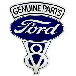 Imprints Plus Ford Geniune Parts Retro Wall Art Decor Vintage Metal Sign with Hanger and Instruction Card 18688-7