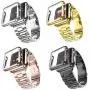 HUANLONG Compatible with Apple Watch Band, Solid Stainless Steel Metal Strap Band w/Adapter+Case Cover for Apple Watch iWatch 38/42mm (H Silver 38mm) HUANLONG Compatible with Apple Watch Band, Solid Stainless Steel Metal Strap Band w/Adapter+Case Cover for Apple Watch iWatch 38/42mm (H Silver 38mm)