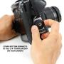 USA GEAR Professional Camera Grip Hand Strap with Black Neoprene Design and Metal Plate - Compatible with Canon , Fujifilm , Nikon , Sony and more DSLR , Mirrorless , Point & Shoot Cameras