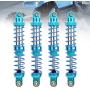 Tbest Shock Absorber Damper, 4pcs RC Update Part Metal Shock Damper + Spare Springs for TRX4 SCX10 D90 1/10 RC Crawler(100mm)