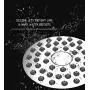WASSA High Pressure Shower Head - 3 Inch Anti-leak Fixed Showerhead - Angle-adjustable Metal Swivel Ball Joint (Chrome Finish)