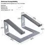 Standmit Laptop Stand Pro, Aluminum Computer Riser, Ergonomic Desktop Notebook Metal Holder Compatible with MacBook Air Pro,HP,Dell,Lenovo, More 10 11 12 13 14 15 15.6 16 Inch Laptops(Space Gray) Standmit Laptop Stand Pro, Aluminum Computer Riser, Ergonomic Desktop Notebook Metal Holder Compatible with MacBook Air Pro,HP,Dell,Lenovo, More 10 11 12 13 14 15 15.6 16 Inch Laptops(Space Gray)
