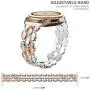TOTOUTHS Compatible with Samsung Galaxy 42mm/Galaxy Watch 3 41mm Band Women Bracelet Replacement for Galaxy Active 2 40mm 44mm/Gear S2 Classic/Gear Sport Metal Strap Wristband 20mm (Rose Gold+Silver) TOTOUTHS Compatible with Samsung Galaxy 42mm/Galaxy Watch 3 41mm Band Women Bracelet Replacement for Galaxy Active 2 40mm 44mm/Gear S2 Classic/Gear Sport Metal Strap Wristband 20mm (Rose Gold+Silver)