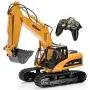 Top Race 15 Channel Full Functional Professional RC Excavator, Battery Powered Remote Control Construction Tractor Metal Shovel, TR-211