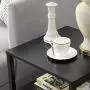 VECELO Modern Nightstand with Drawer Square End, Side Table for Bedroom, Living Room, Small Space, Night Stand with Open Shelf, Stable Metal Frame, Black VECELO Modern Nightstand with Drawer Square End, Side Table for Bedroom, Living Room, Small Space, Night Stand with Open Shelf, Stable Metal Frame, Black