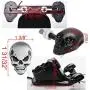 Set Skull Style Integrated Tail Light + Turn Signal Lamp + 4X 3D Metal Sticker Compatible with Honda Kawasaki Suzuki Yamaha 10mm mounting Set Skull Style Integrated Tail Light + Turn Signal Lamp + 4X 3D Metal Sticker Compatible with Honda Kawasaki Suzuki Yamaha 10mm mounting