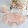 Efavormart 14'' Rose Gold Wired Metal Charger Plate With 118 Acrylic Crystal Beads For Weddings Events Efavormart 14'' Rose Gold Wired Metal Charger Plate With 118 Acrylic Crystal Beads For Weddings Events