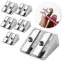 Mr. Pen Handheld Metal Pencil Sharpener with 2 Holes, Pack of 6