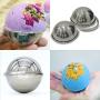 LITTLEFUN 304 Stainless Steel Bath Bomb Mold with 2 Sizes 4 Sets 8 Pieces Hemispheres for Making Your DIY Craft Soap ✮Unique Design Latch for Large Mold ✮ Mix Your Own Recipes ✮ Free 2 Gift Bags