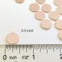 10 Pieces - 16K Rose Gold Plated Coin Disc Charm Round Stamping Blank Tag Metal Jewelry Making Supply Blank Initial Charm Holiday Gift .5''x.5'' (12x12mm) - 10PC (Rose Gold)