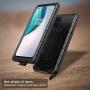 Feitenn Oneplus Nord N10 5G Metal Case, Heavy Duty Military Bumper Shockproof Rugged Defender Silicone Rubber Armor Cover Protective Outdoor Men Screen Protector for Oneplus Nord N10 5G 2020 - Black