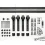 INDUSTRIAL BY DESIGN – 10ft Double Sliding Barn Door Hardware Kit – Ultra Quiet, Designers Choice, All Parts Included, Easy Installation with DIY Video Instructions INDUSTRIAL BY DESIGN – 10ft Double Sliding Barn Door Hardware Kit – Ultra Quiet, Designers Choice, All Parts Included, Easy Installation with DIY Video Instructions