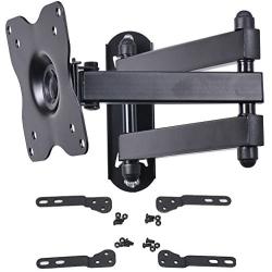 VideoSecu TV Wall Mount Monitor Bracket with Full Motion Articulating Tilt Arm 15'' Extension for Most 27'' 30'' 32'' 35'' 37'' 39'' 40'' LCD LED TVs with VESA 200x200 ML14B WS2