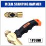 HORUSDY 1 Pound Metal Stamping Hammer, The Professional Hammer Specially Designed for Metal Stamping.